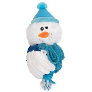 NWT ~ Outward Hound Ruffle N Treat Festive Snowman Dog Toy ~ 11" (H) X 5.5" (W)